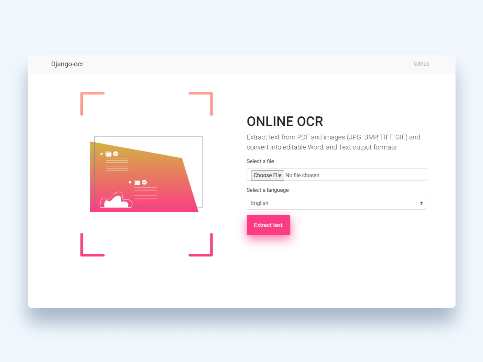 project preview OCR